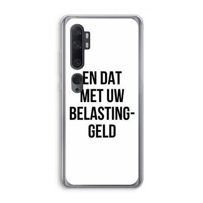 Belastinggeld: Xiaomi Mi Note 10 Transparant Hoesje