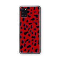 Red Leopard: Samsung Galaxy A31 Transparant Hoesje