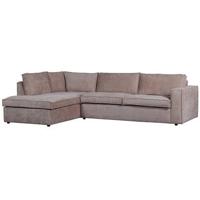 WOOOD Hoekbank Links Hajo - Chenille - Taupe - 84x283x197