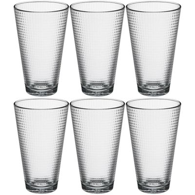Set van 12x stuks water/sap glazen Benit 340 ml van glas