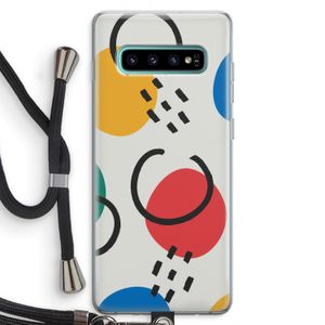 Illustratieve pop 3: Samsung Galaxy S10 Plus Transparant Hoesje met koord