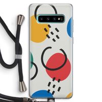 Illustratieve pop 3: Samsung Galaxy S10 Plus Transparant Hoesje met koord