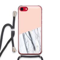 A touch of peach: iPhone SE 2020 Transparant Hoesje met koord