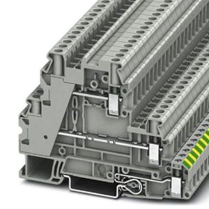 UT 4-PE/L/L  (50 Stück) - Ground terminal block 3-p 6,2mm UT 4-PE/L/L