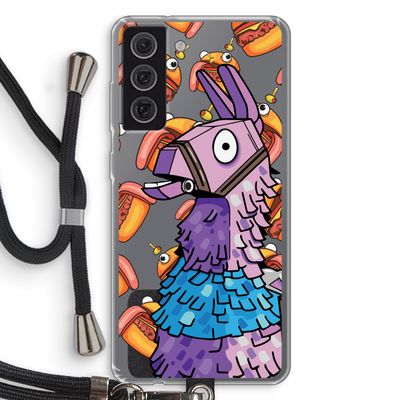Loot Burger: Samsung Galaxy S21 FE Transparant Hoesje met koord