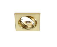 Trio Vierkante inbouwspot Jura 8cm goud 650000108