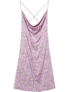 PUCCI robe courte en crochet à fleurs - Rose