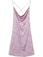 PUCCI robe courte en crochet à fleurs - Rose