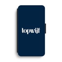 Topwijf Navy: iPhone XS Max Flip Hoesje