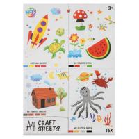 Moxy knutsel vellen a4, 16pcs