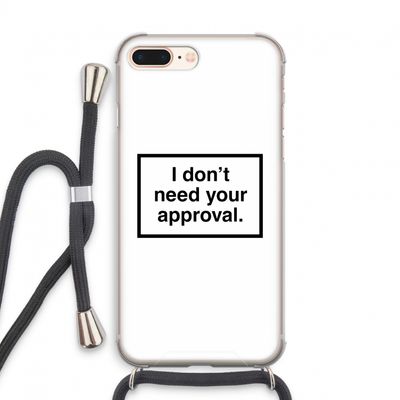 Don't need approval: iPhone 8 Plus Transparant Hoesje met koord