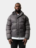 XPLCT Mono Puffer Winterjas Heren Grijs - Maat M - Kleur: Grijs | Soccerfanshop