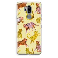 Cute Tigers and Leopards: LG G7 Thinq Transparant Hoesje