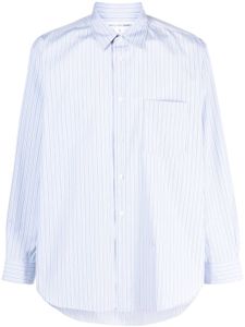 Comme Des Garçons Shirt chemise en coton à rayures - Bleu