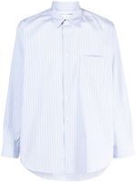 Comme Des Garçons Shirt chemise en coton à rayures - Bleu - thumbnail