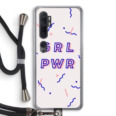 GRL PWR: Xiaomi Mi Note 10 Transparant Hoesje met koord