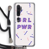 GRL PWR: Xiaomi Mi Note 10 Transparant Hoesje met koord