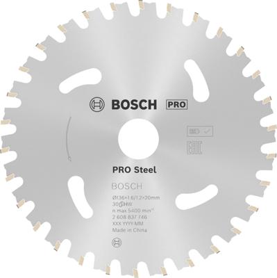 Bosch Accessoires Cirkelzaagblad | Standard for Steel | 136 mm | Asgat 20 mm | T30 2608837746