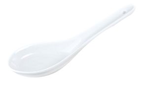 Witte Keramische Lepel - White Series - 13.5 x 4 cm