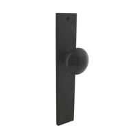 Intersteel Knop op rechthoekig schild mat zwart