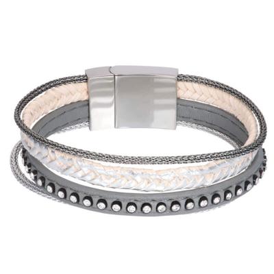 iXXXi Brace Armband Grijs / Zilver | 18 cm