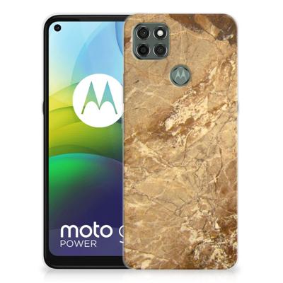 Motorola Moto G9 Power | TPU | Siliconen hoesje | Marmer Creme