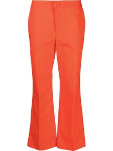 TWINSET pantalon court en popeline - Rouge