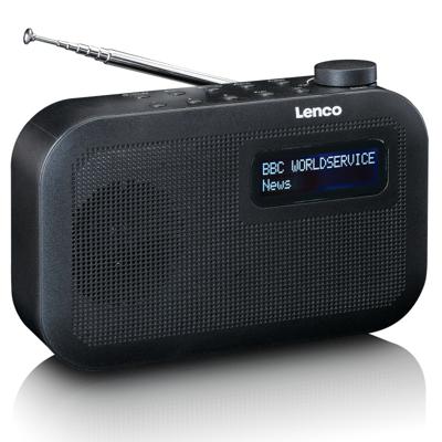 LENCO PDR-016BK - Draagbare DAB+/FM radio met Bluetooth® - Radio op batterijen