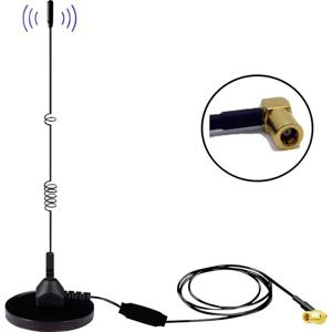 Albrecht MAG31 DAB+ Magnetfußantenne + Verstärker Band III, 3m Kabel + SMB-Stecker DAB+ magneetvoetantenne Met versterker