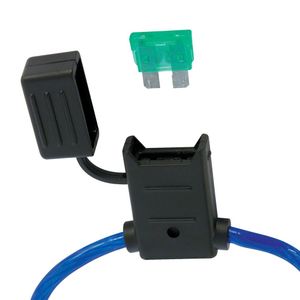 Zekeringhouder + steekzekering 30A. 0810017