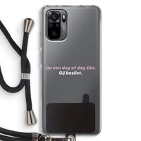 gij beslist: Xiaomi Redmi Note 10 Pro Transparant Hoesje met koord