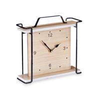 Tafelklok Gift Decor Zwart Hout (6 Stuks)