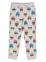 Stella McCartney Kids pantalon de jogging à imprimé casque - Gris - thumbnail