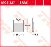 TRW Remblokken, en remschoenen voor de moto, MCB827SRM Sinter maxi scooter
