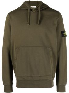 Stone Island hoodie en coton à logo Compass - Vert