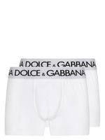 Dolce & Gabbana lot de deux boxers à logo imprimé - Blanc - thumbnail