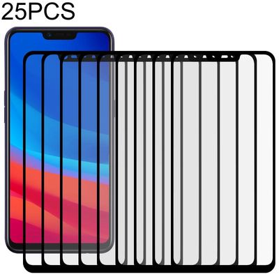 Voor OPPO A12e 25 PCS Full Glue Full Screen Tempered Glass Film