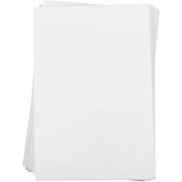 Creativ Company Vellen krimpfolie, vel 20x30 cm, dikte 0,3 mm, mat wit, 100 vel/ 1 doos