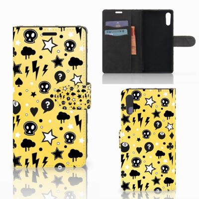 Telefoonhoesje met Naam Sony Xperia XZ | Sony Xperia XZs Punk Geel Telefoonhoesje met Naam Sony Xperia XZ | Sony Xperia XZs Punk Geel