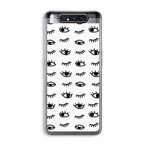 Eye pattern #2: Samsung Galaxy A80 Transparant Hoesje
