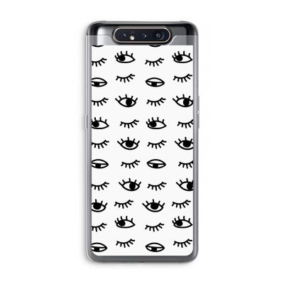 Eye pattern #2: Samsung Galaxy A80 Transparant Hoesje