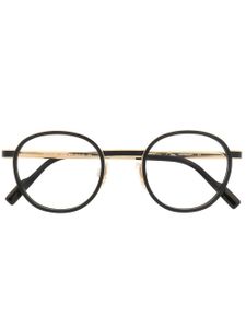 Cazal lunettes de vue à monture ronde polie - Noir