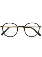 Cazal lunettes de vue à monture ronde polie - Noir Cazal lunettes de vue à monture ronde polie - Noir