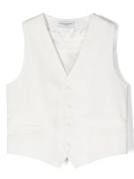 Paolo Pecora Kids gilet à simple boutonnage - Blanc