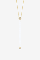 Just Franky ketting Universe Dubbele Diamant Zon geelgoud