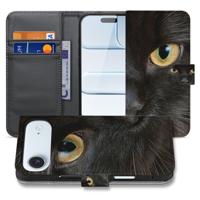 Zwarte Kat Hoesje iPhone Air | Book Case | Portemonnee hoesje