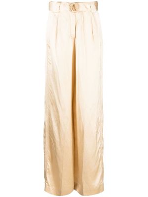ZIMMERMANN pantalon Wonderland satiné - Tons neutres