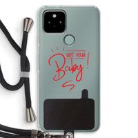 Not Your Baby: Pixel 5 Transparant Hoesje met koord