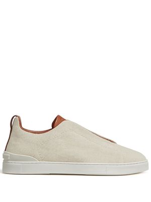 Zegna baskets Triple Stitch™ - Tons neutres