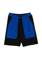 Marcelo Burlon County Of Milan Kids Pixel Logo-print panelled drawstring shorts - Noir - thumbnail